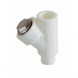 Kalde 25 Герметичный фильтр (соединение муфта-муфта) для полипропиленовых труб под сварку (цвет белый)