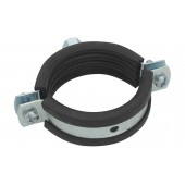 BESTFIX Хомут сантехнический с резинкой и гайкой PCNT 2 1/2" (pipe clamp with hex nut and rubber (74-80))